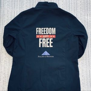 Folds of Honor Black Full Zip Fleece Lined Jacket